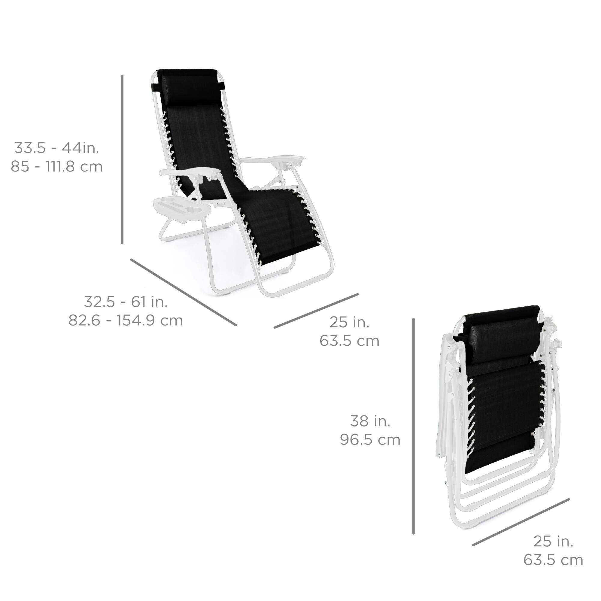 33.5 - 44 in.  
85 - 111.8 cm  

32.5 - 61 in.  
82.6 - 154.9 cm  

25 in.  
63.5 cm  

38 in.  
96.5 cm  

25 in.  
63.5 cm
