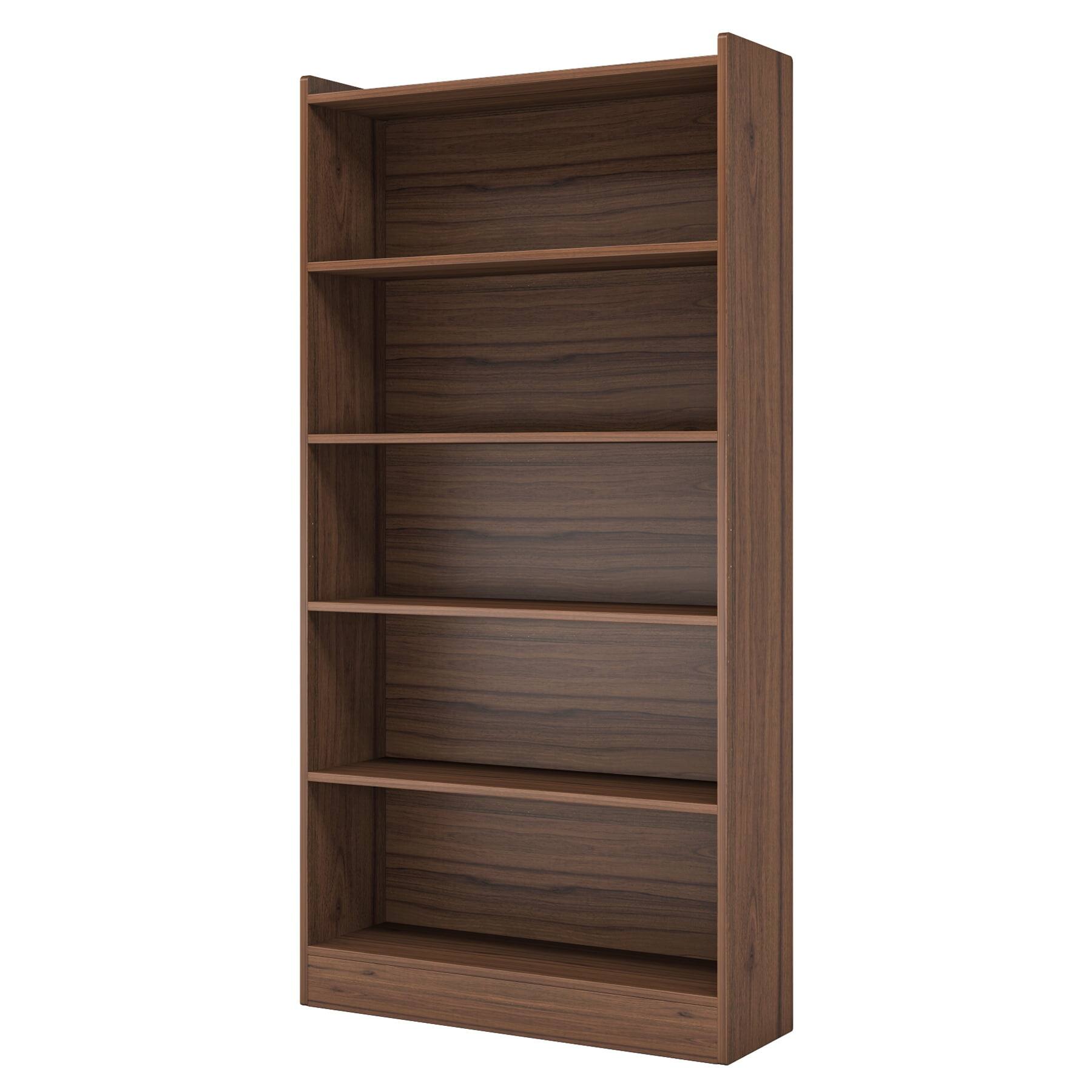 Alt View 2. Kadyn - Kadyn Bookshelf, Particleboard Construction, 132lbs Total Capacity, Easy to Clean - Brown.