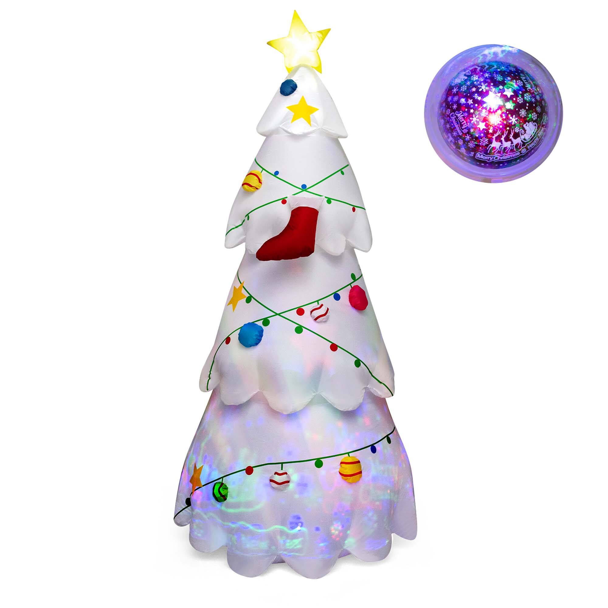 Costway 8FT Inflatable Christmas Tree Blow up Holiday Decoration with