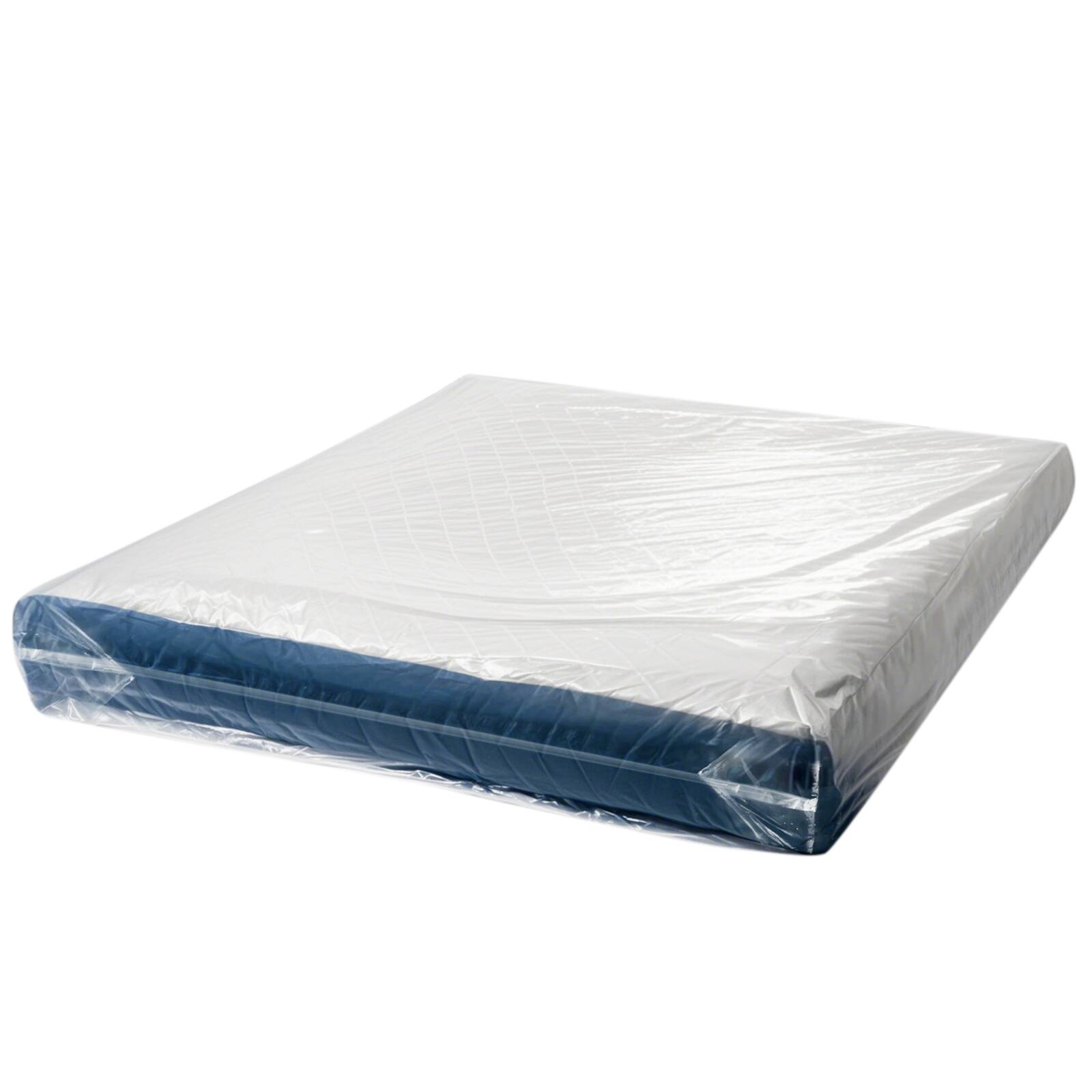 Alt View 5. VEVOR - Plastic Mattress Bag, 2 Mil Thick Mattress Storage Bag, Wear-Resistant and Waterproof Plastic Bed Cover - Transparent.