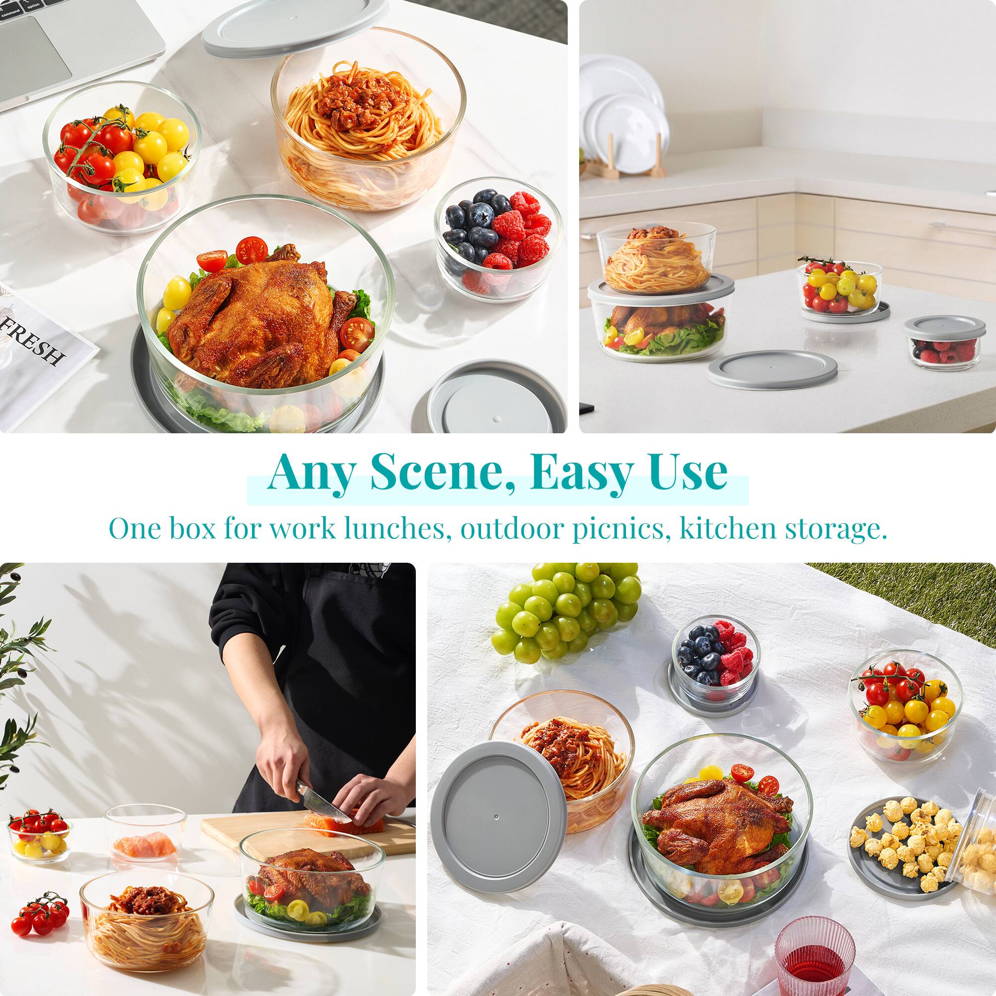 28C FRESH  
Any Scene, Easy Use  
One box for work lunches, outdoor picnics, kitchen storage.