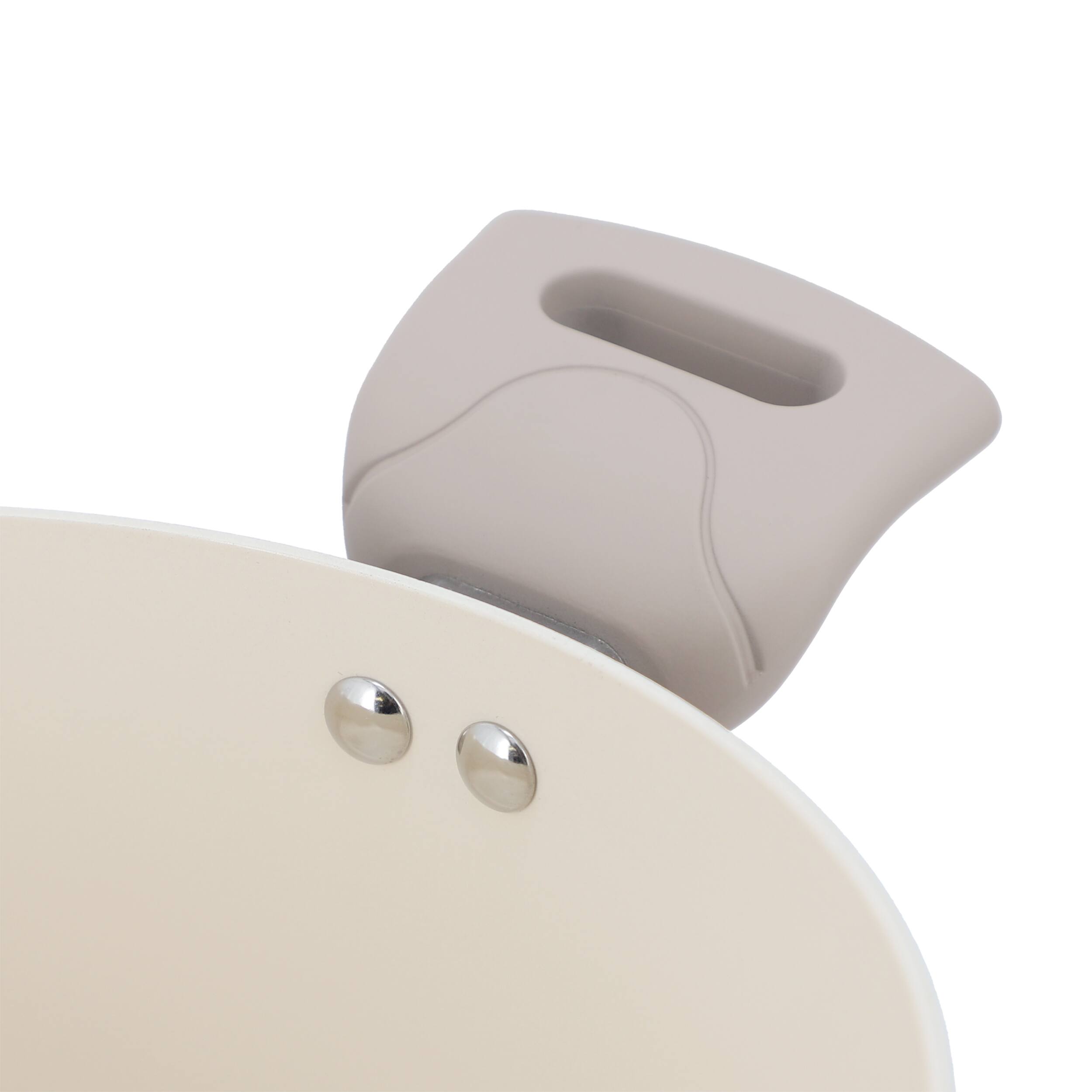 Alt View 1. Oster - Oster Sutterville Choice 6 Quart Ceramic Nonstick Aluminum Dutch Oven with Lid in Beige - Beige.