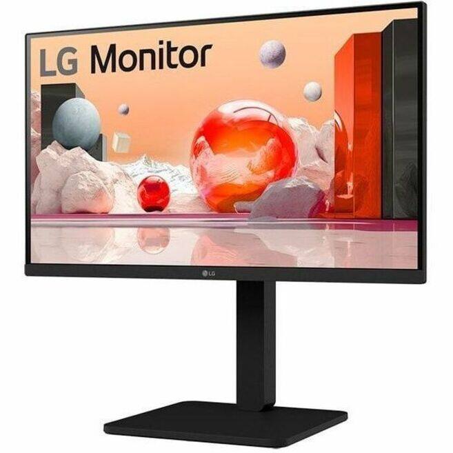Alt View 2. LG - LG 24BA450-B 24" Class Full HD LCD Monitor - 16:9 - Matte Black - TAA Compliant - 23.8" Viewable - In-plane Switching - Black.