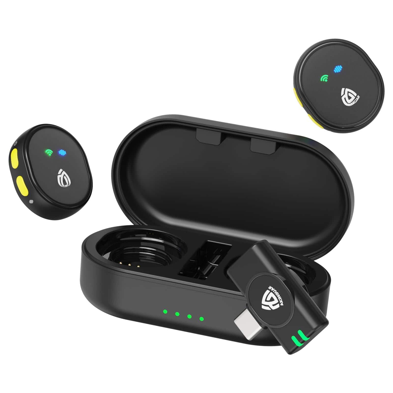 METALTON - Lavalier Microphone For Ipad Android Phone Laptop Mini Lapel Mic Ai Voice Changer 3 level Noise Reduction - J6