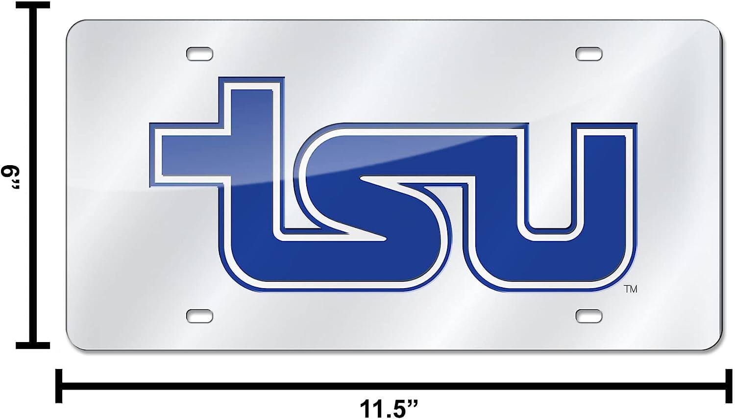 Alt View 3. Rico Industries - Tennessee State Tigers Mirrored Laser Cut License Plate Laser Tag - Multi.