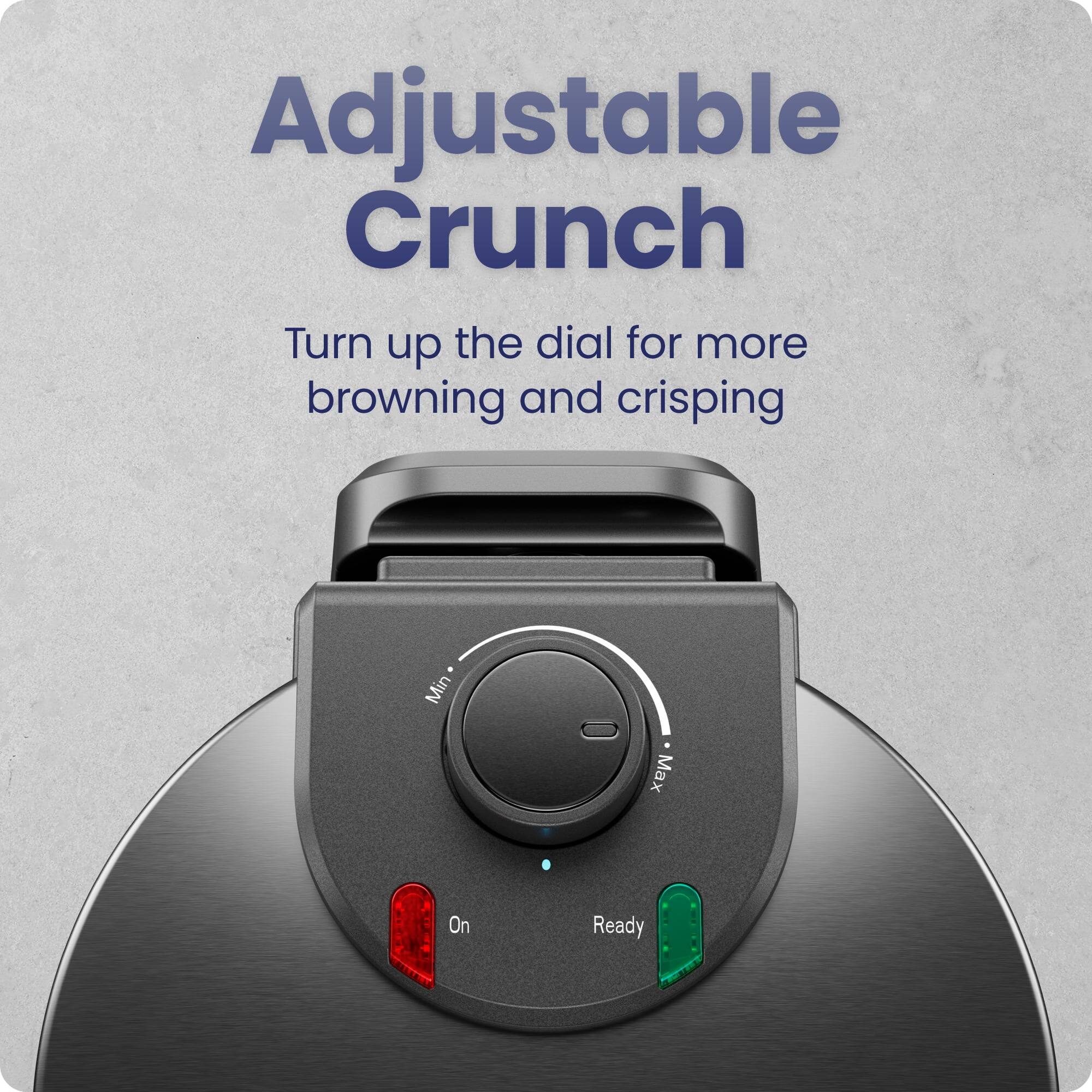 Adjustable Crunch

Turn up the dial for more browning and crisping

Min Max On Ready