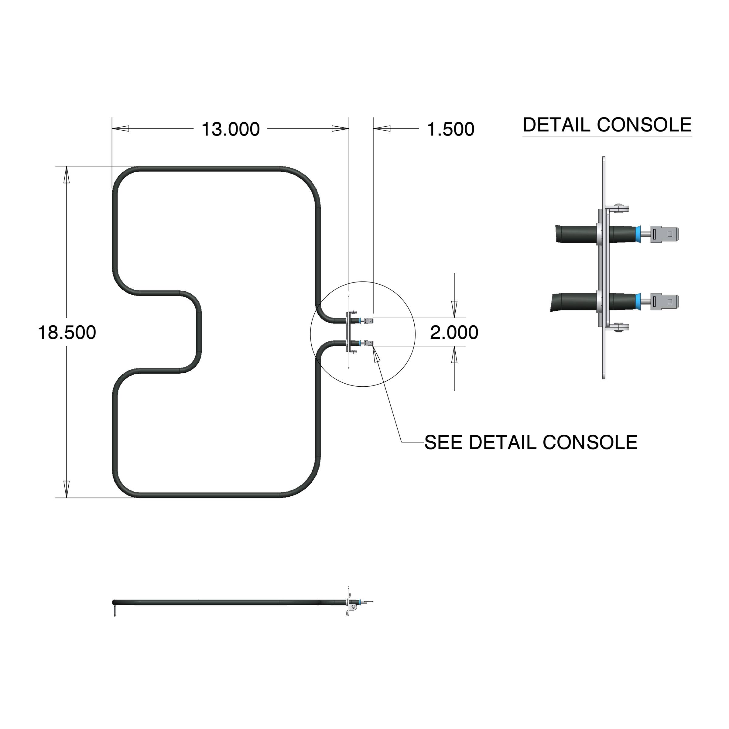 13.000, 18.500, 1.500, DETAIL CONSOLE, 2.000, SEE DETAIL CONSOLE