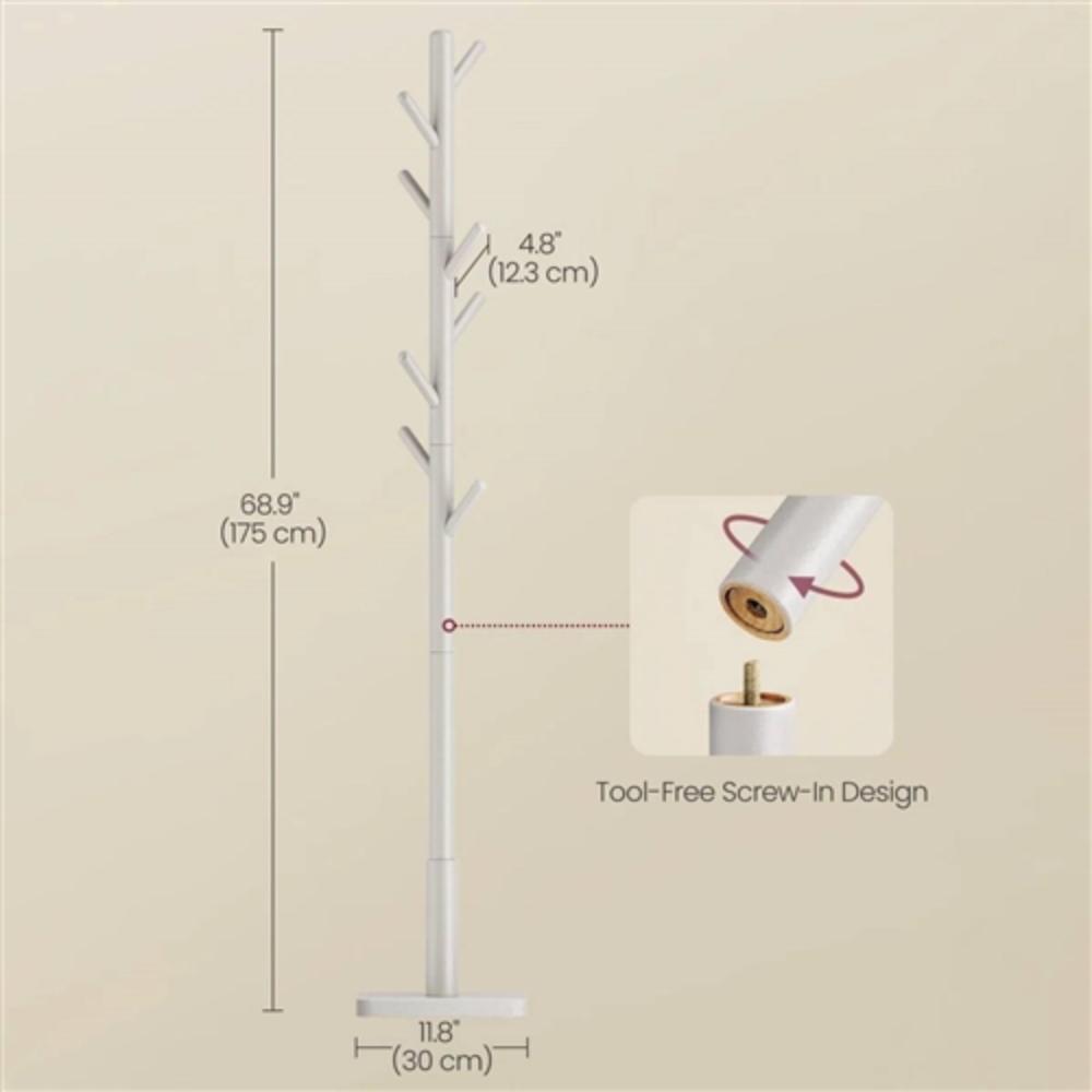 4.8" (12.3 cm)  
68.9" (175 cm)  
Tool-Free Screw-In Design  
11.8" (30 cm)