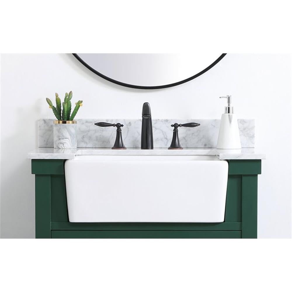 Alt View 1. Elegant Kitchen and Bath - 24 inch backsplash in carrara white - Carrara White.
