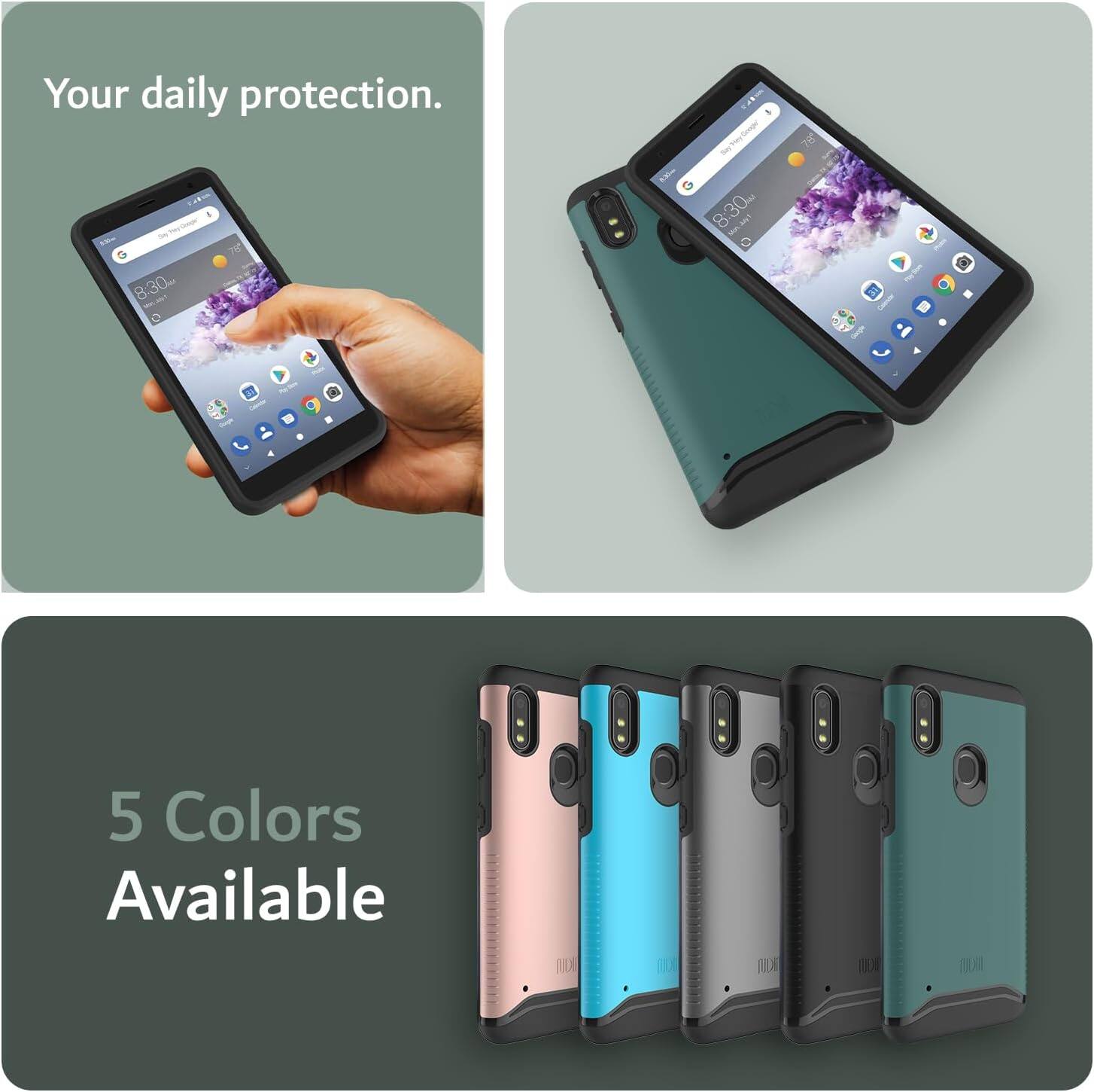 Your daily protection.  
IteGear T  
8:30 AM - 8:30 PM  
5 Colors Available