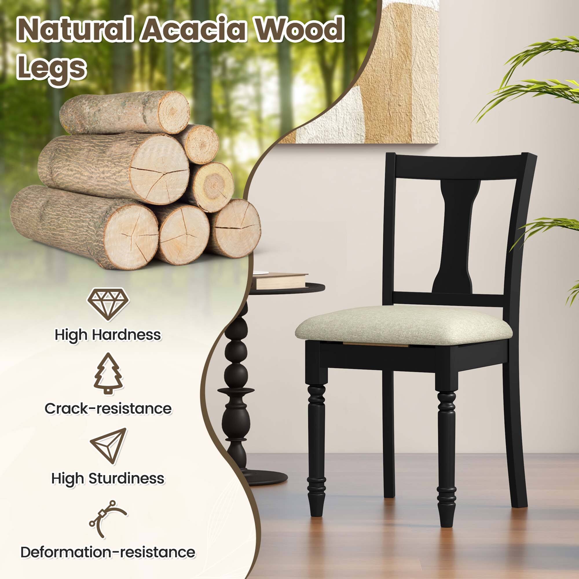 Natural Acacia Wood Legs

- High Hardness
- Crack-resistance
- High Sturdiness
- Deformation-resistance