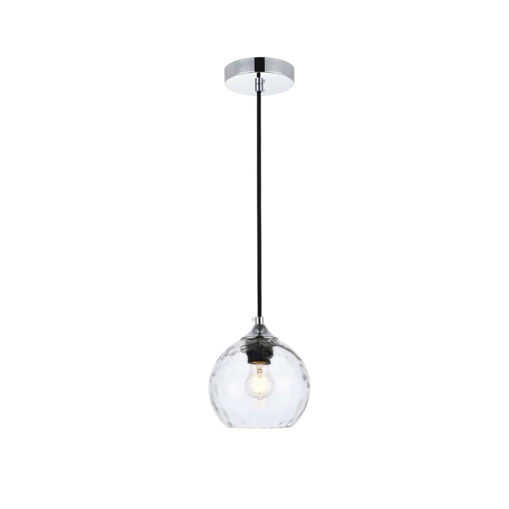 Living District - Cashel 6 inch chrome pendant - Chrome And Clear price history on PriceWatchPro