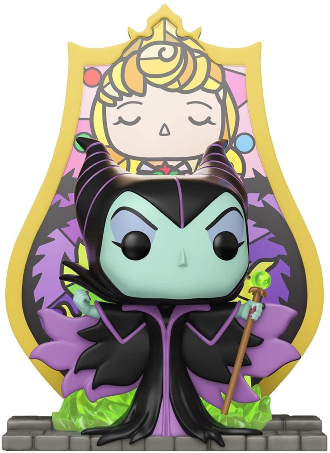 Funko - POP! Deluxe: Disney Villains - Sleeping Beauty: Maleficent, Stained Glass - COLLECTIBLES - Multicolor