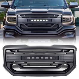 AMERICAN MODIFIED - Armor Grille for 2016 to 2018 GMC Sierra 1500 - Matte Black