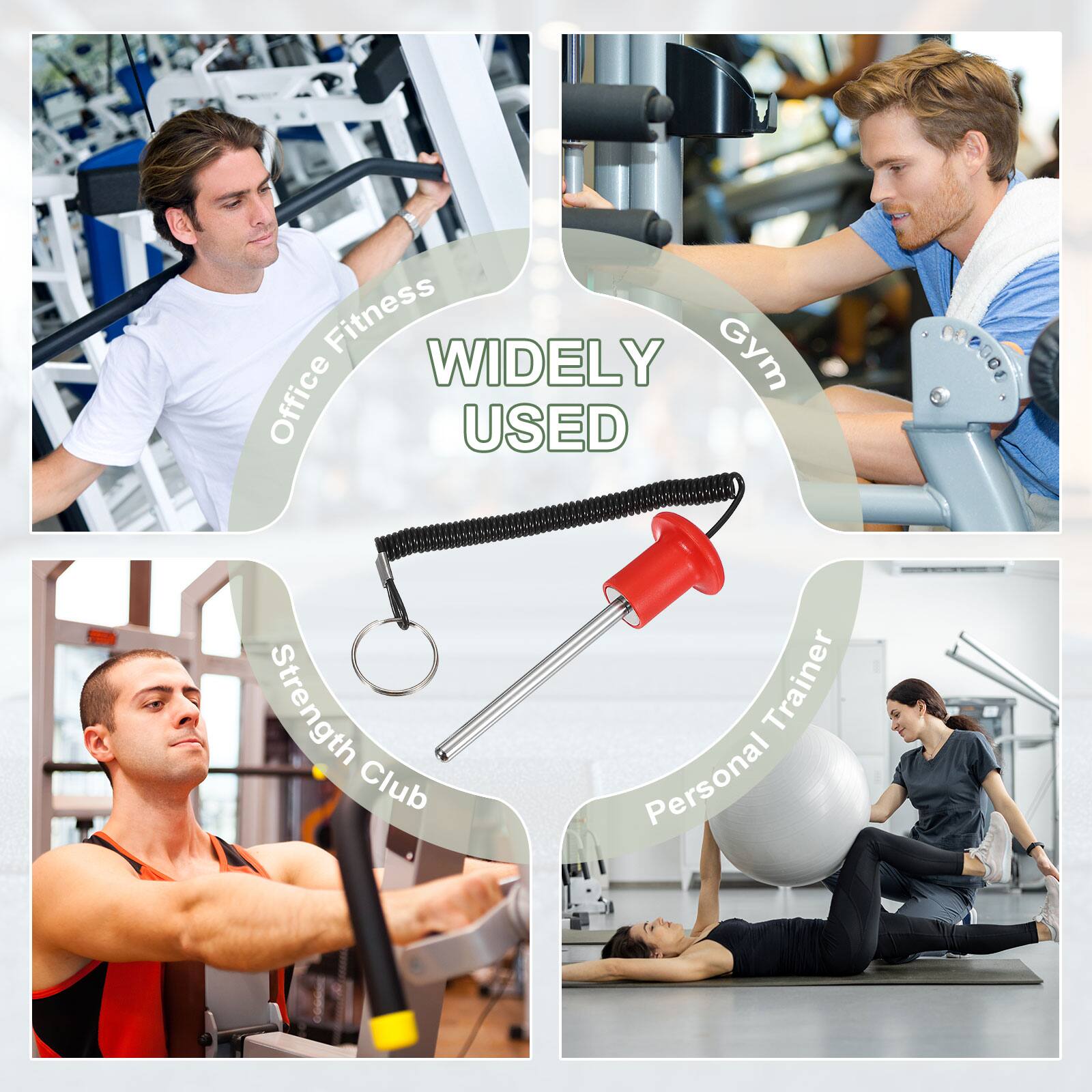 Office Fitness  
WIDELY USED  
Gym  
Strength Club  
Personal Trainer