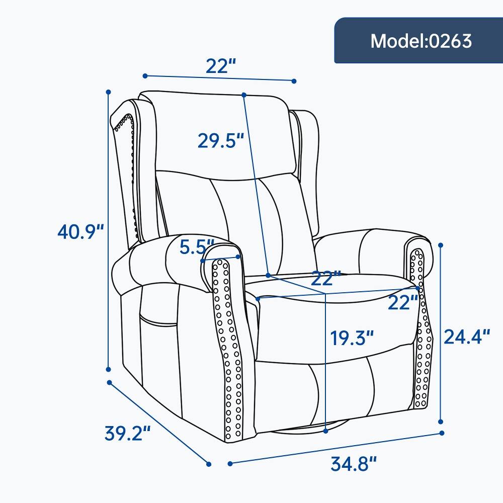 Model: 0263

22"
29.5"
40.9"
5.5"
22"
19.3"
24.4"
39.2"
34.8"