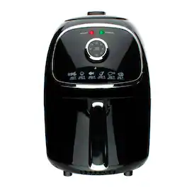 Brentwood - AF-202BK 2 Quart Small Electric Air Fryer with Timer and Temp Control - Black
