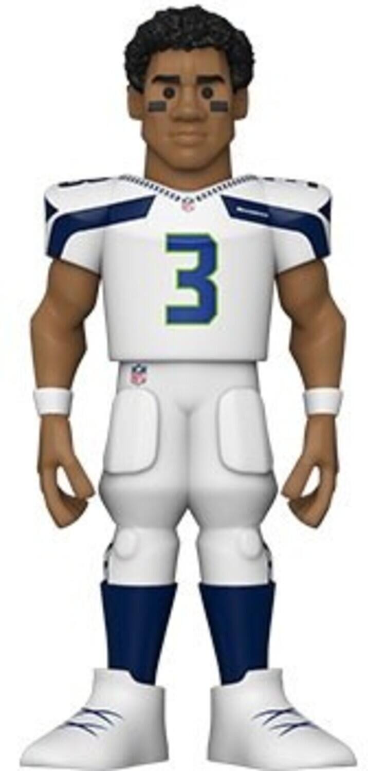 Alt View 3. Funko - FUNKO GOLD 5 NFL: Seahawks - Russell Wilson (Home Uniform) (Styles May Vary)   - Collectibles - Multicolor.