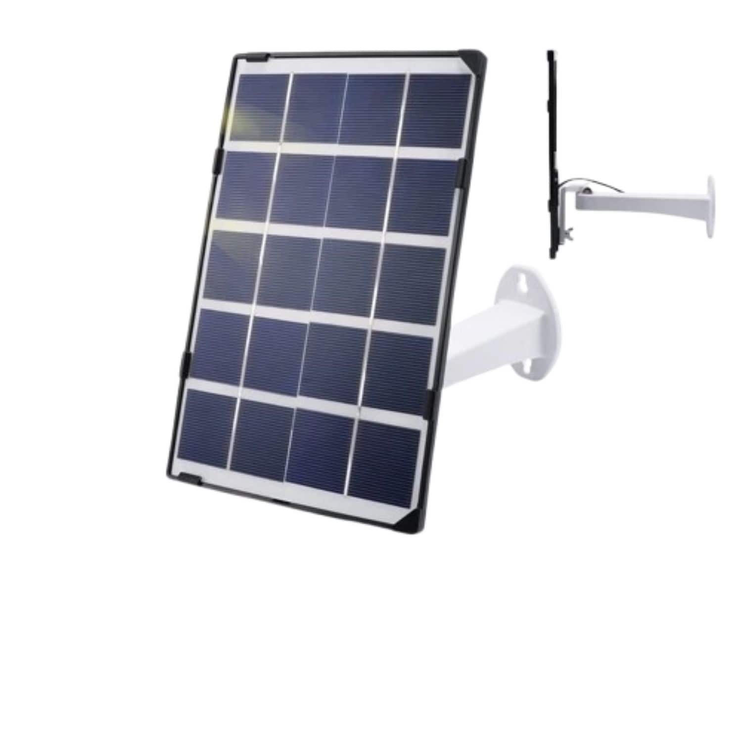 Stock Preferred - 6W Solar Panel Charger with USB & Type-C Connectors for Arlo Essential Spotlight and Outdoor Wi-Fi Cameras – Waterproof - Black