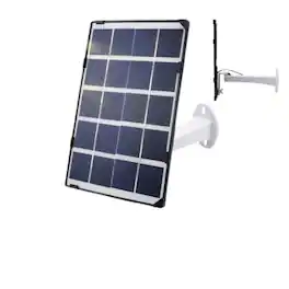 Stock Preferred - 6W Solar Panel Charger with USB & Type-C Connectors for Arlo Essential Spotlight and Outdoor Wi-Fi Cameras – Waterproof - Black