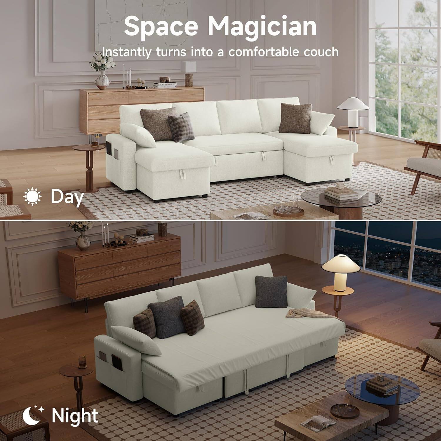 Space Magician  
Instantly turns into a comfortable couch  

Day  

Night