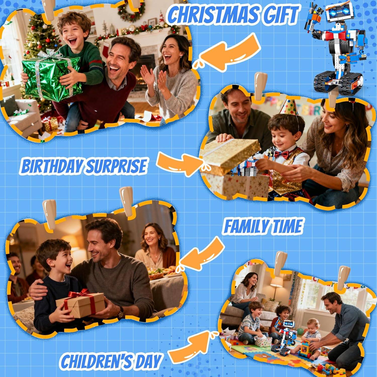 - CHRISTMAS GIFT
- BIRTHDAY SURPRISE
- FAMILY TIME
- CHILDREN'S DAY