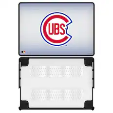 Front. Keyscaper - Chicago Cubs Linen MacBook Case - Pro 16 in - Multicolor.