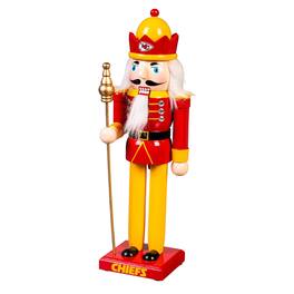 Evergreen Enterprises - Kansas City Chiefs 12" Wooden Nutcracker Statue - Multicolor