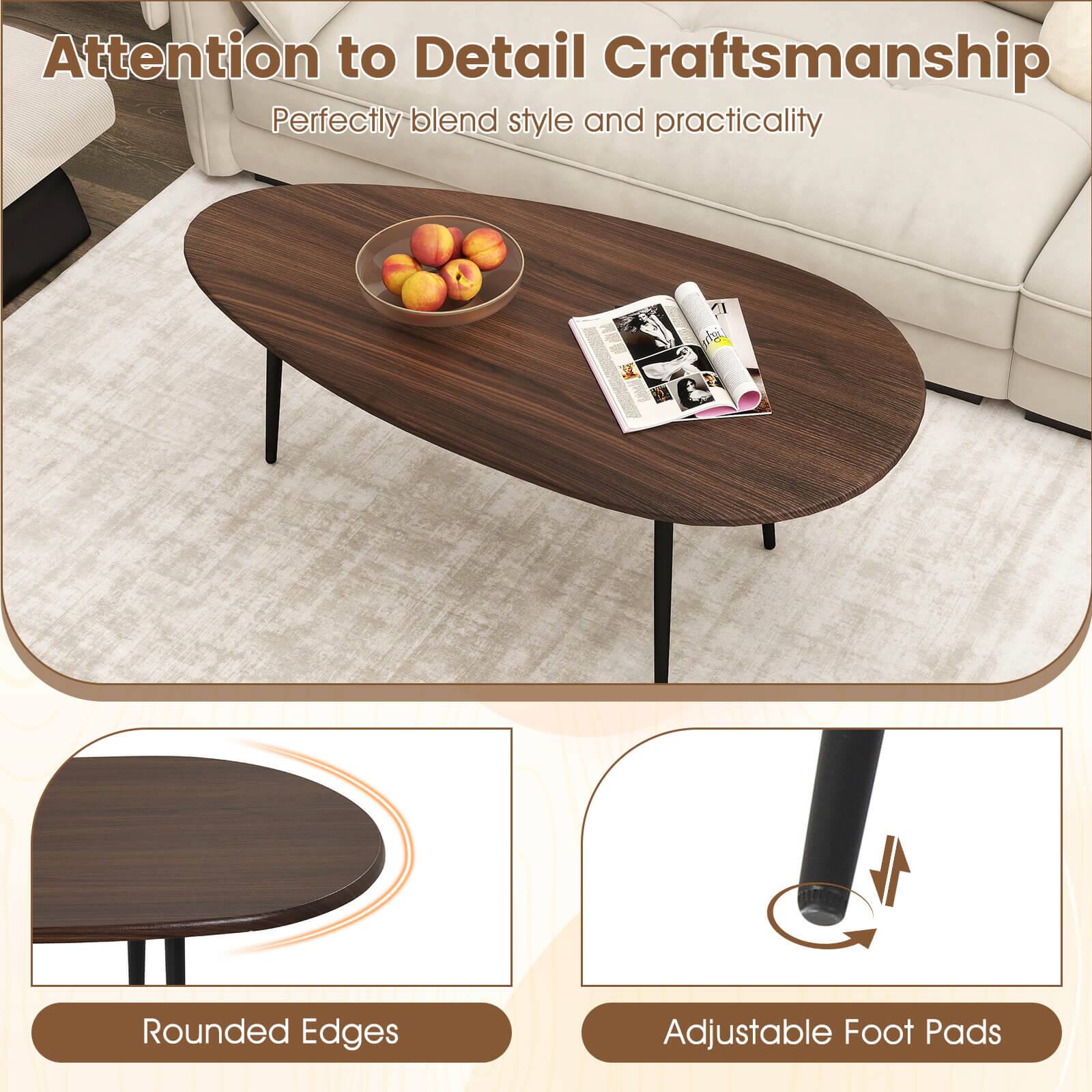 Attention to Detail Craftsmanship  
Perfectly blend style and practicality  

Rounded Edges  
Adjustable Foot Pads