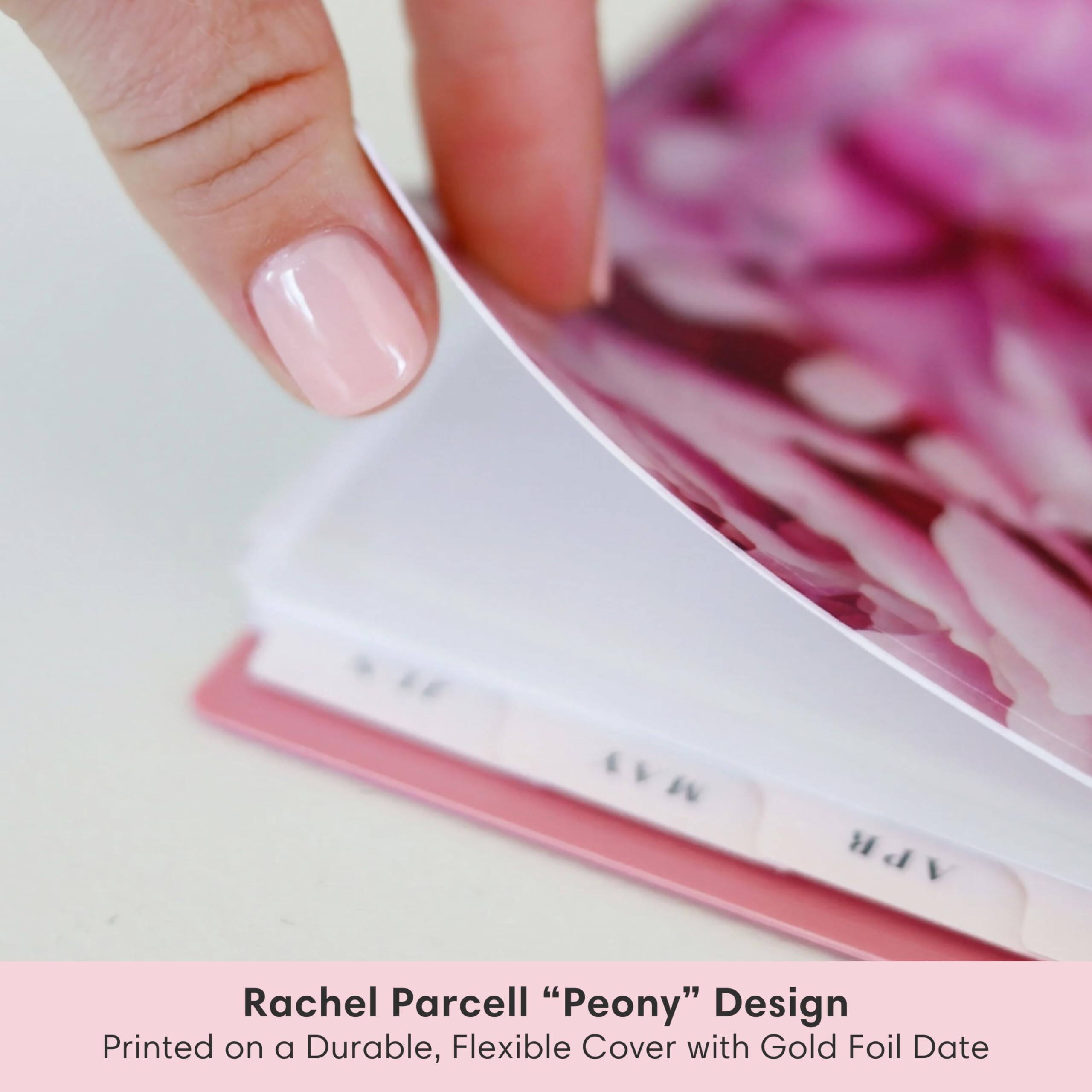 Rachel Parcell "Peony" Design  
Printed on a Durable, Flexible Cover with Gold Foil Date
