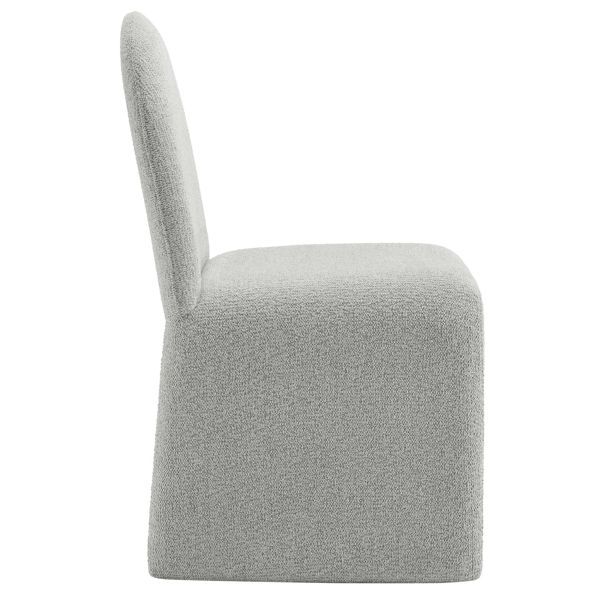 Alt View 1. Modway - Junia Boucle Upholstered Arch Armless Dining Chair by Modway - Gray.