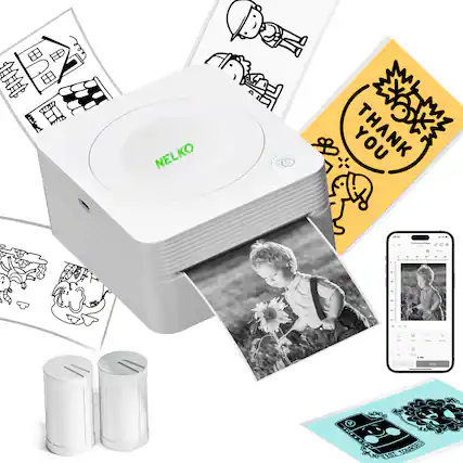 The text in the image is "NELKO" and "THANK YOU".