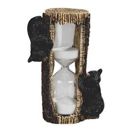 FC Design - 5.5"H Bear Hour Glass Figurine Statue Office Desk Tabletop Home Decor Gift - Multi-Color