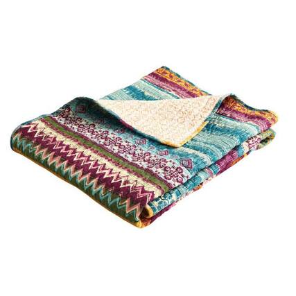 Front. Greenland Home Fashions - Greenland Home Fashion Southwest Throw - Multi 50x60" - Multi.