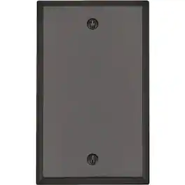 Leviton - 1-Gang Thermoset Plastic Blank Wall Plate 1 pk - White
