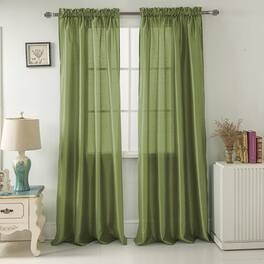 RT Designers Collection - Nikki Premium Rod Pocket Curtain Panel 54" x 84" - Sage