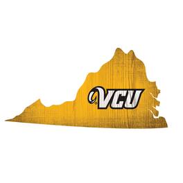 Fan Creations - VCU Rams 12" Logo State Sign - Multicolor