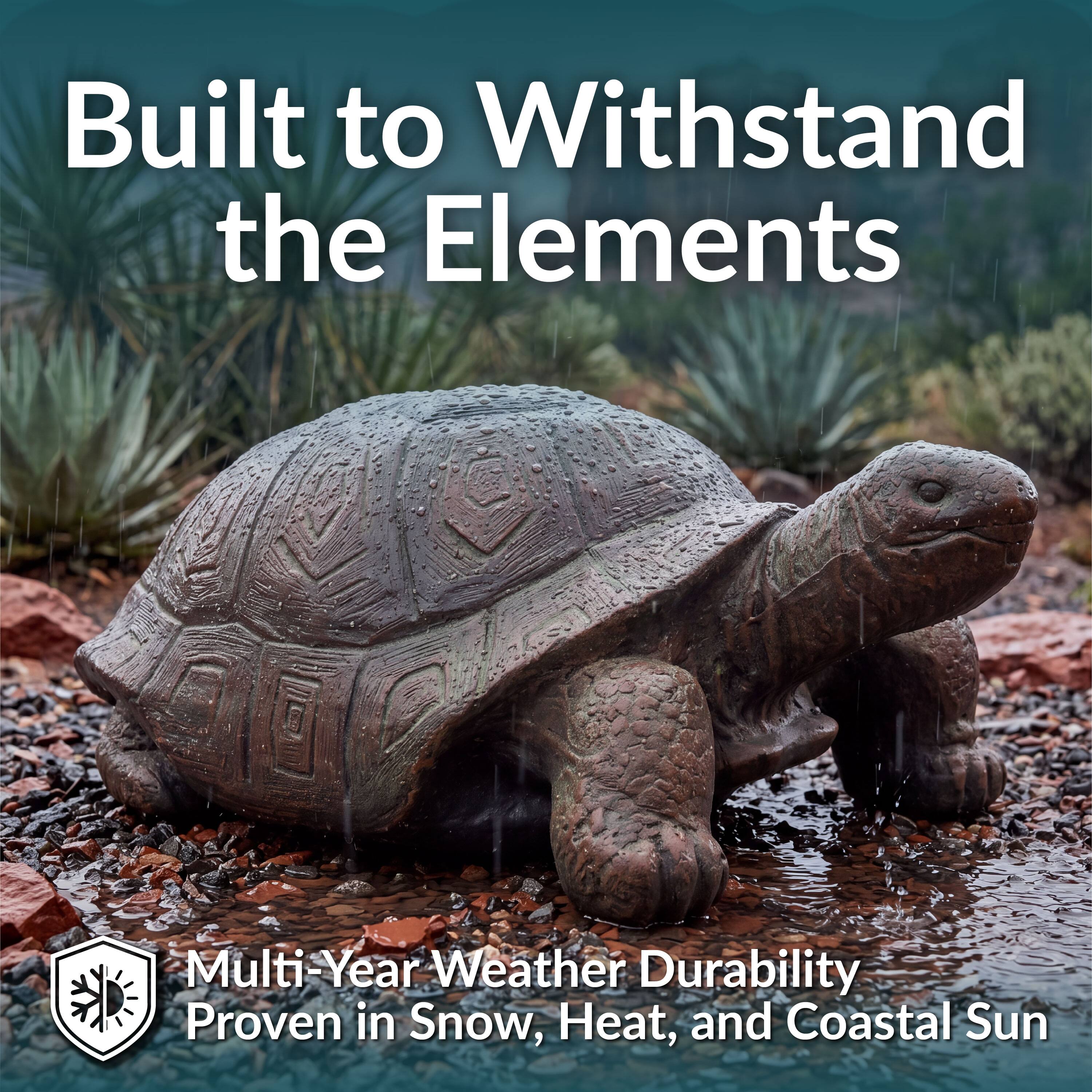 Built to Withstand the Elements

Multi-Year Weather Durability Proven in Snow, Heat, and Coastal Sun