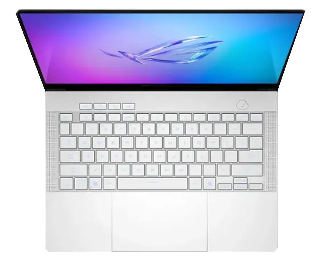 Alt View 3. ASUS - ASUS G14 GA403UM GA403UM-G14.R9HX4 Gaming Laptop, Ryzen 9 270, 16GB, 1TB SSD, 14.0" (2880x1800), RTX 5060, Win 11 Home - Platinum White.