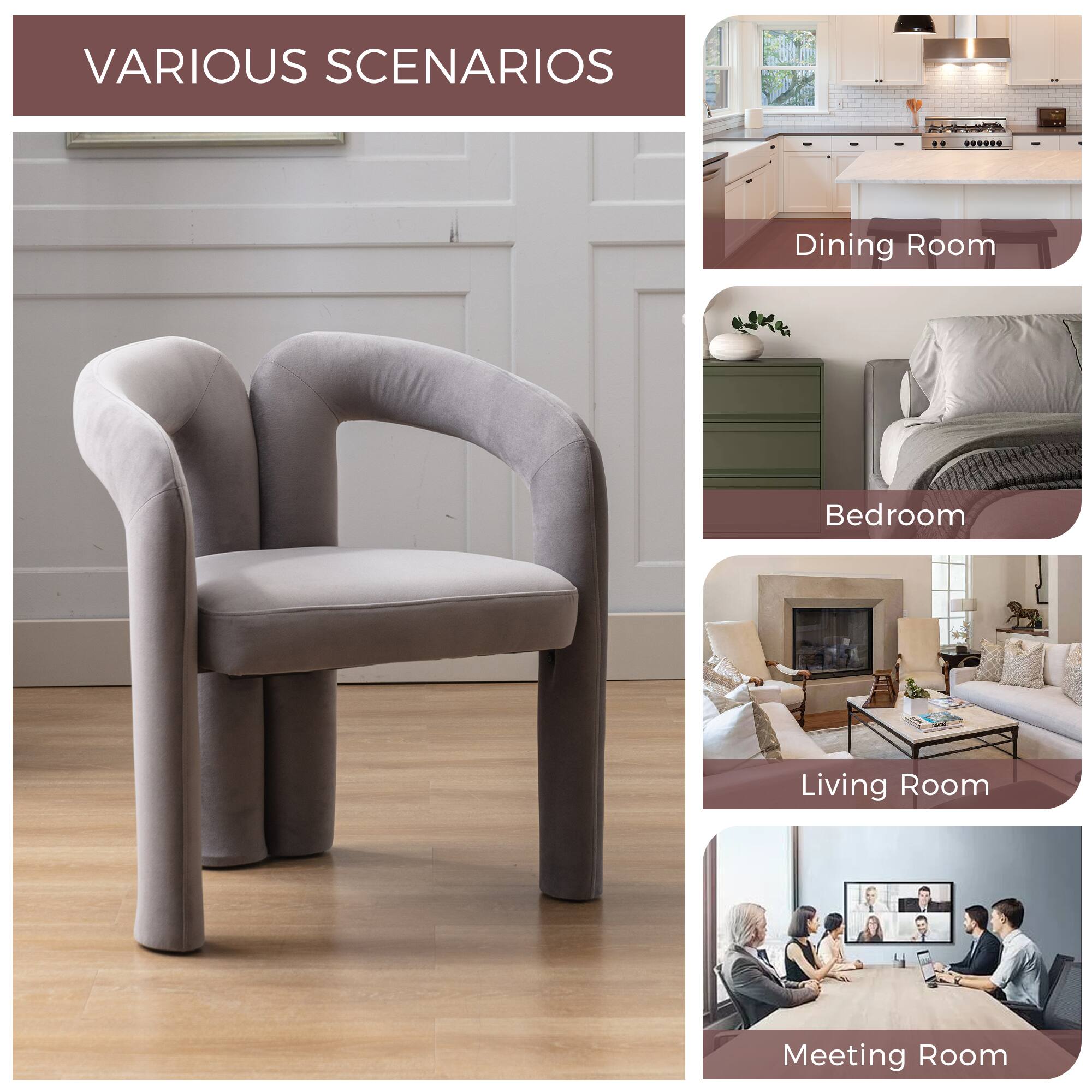 VARIOUS SCENARIOS

Dining Room

Bedroom

Living Room

Meeting Room