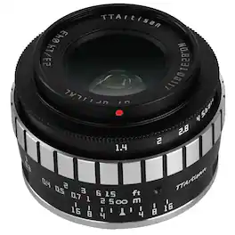 TTArtisan - 23mm f/1.4 Lens for Sony E, Black/Silver
