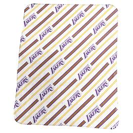 Logo Brands - Los Angeles Lakers 50" x 60" Classic Vertical Stripe Fleece Throw Blanket - Multicolor