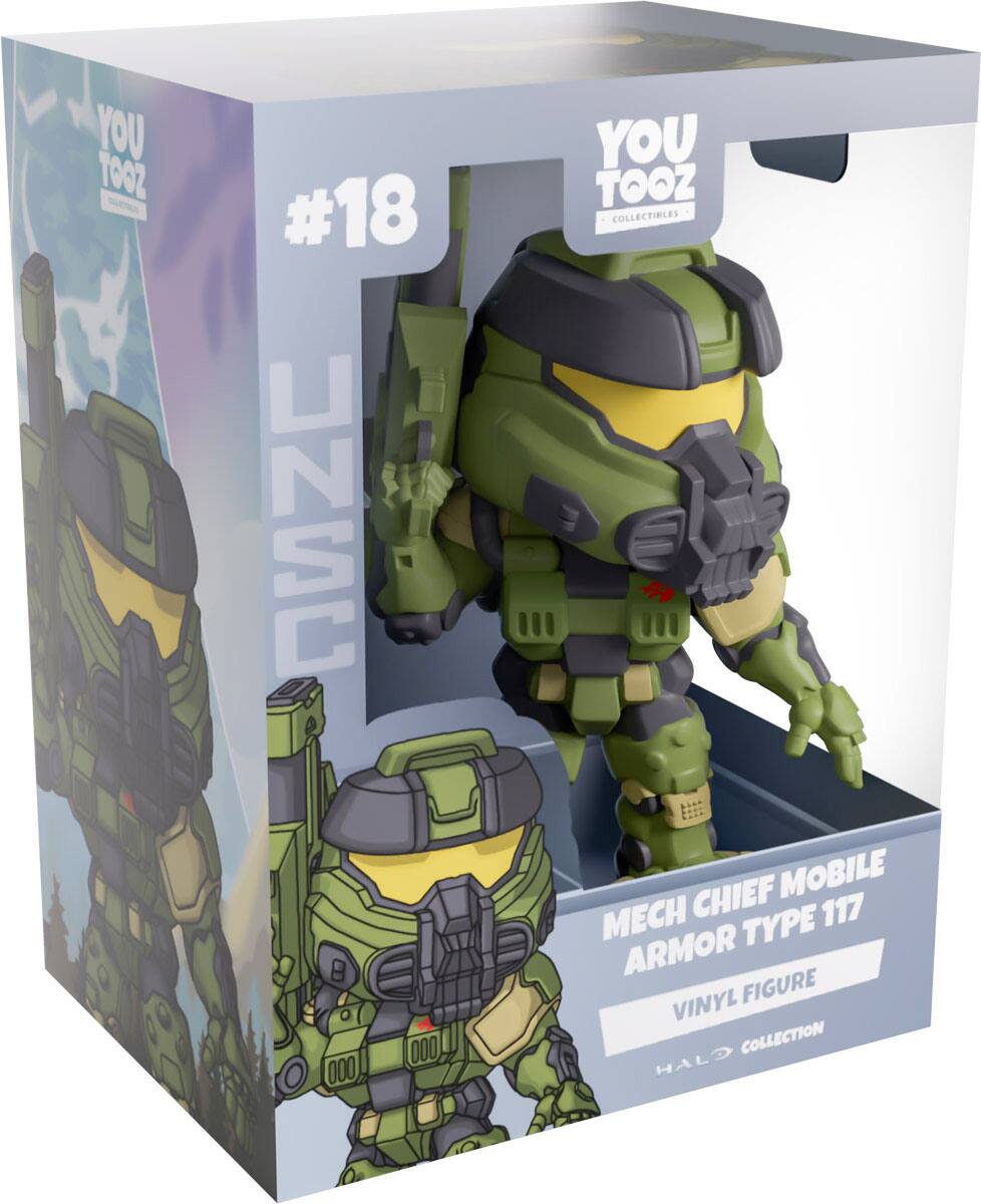 YOU TOOZ  
#18 UNSC 000 000  
YOU TOOZ COLLECTIBLES  
MECH CHIEF MOBILE ARMOR TYPE 117  
VINYL FIGURE  
HALO COLLECTION