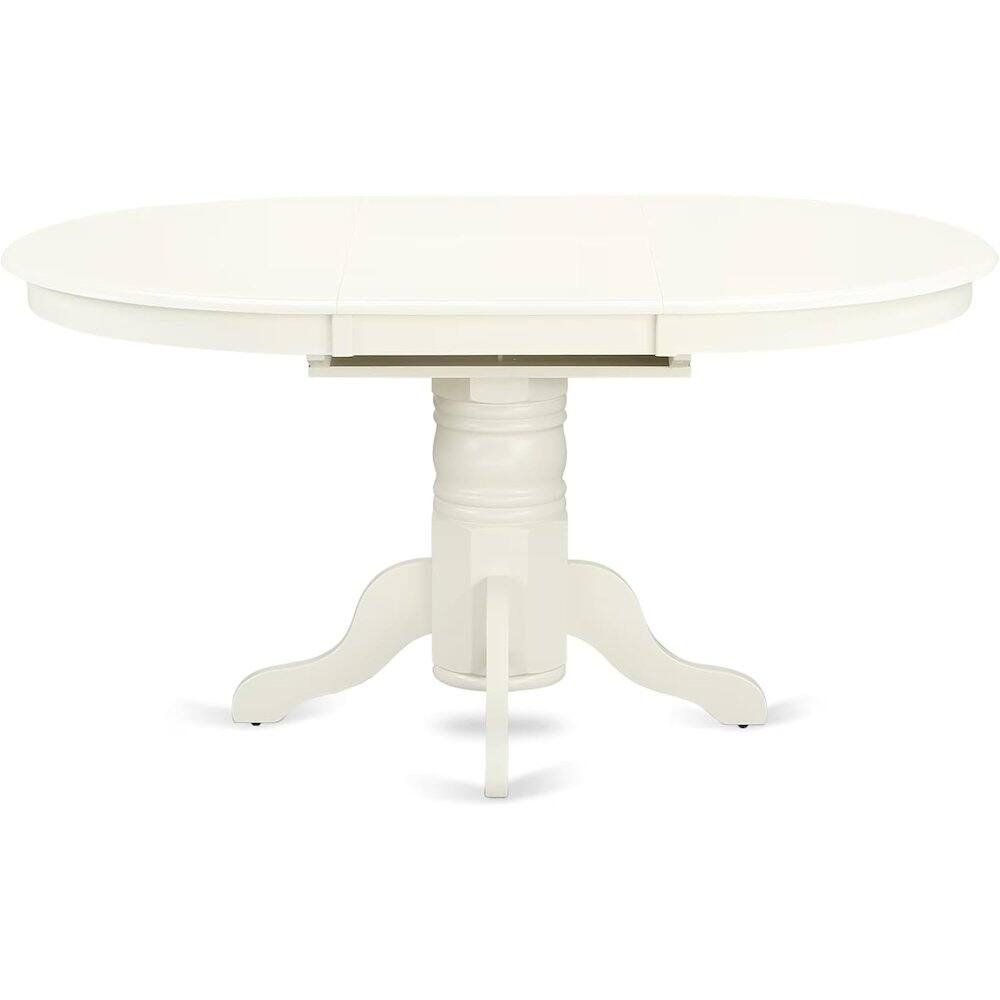 Alt View 1. FurniFact - White 5 Pc Kitchen Table Chairs Set of 4 - Brown.