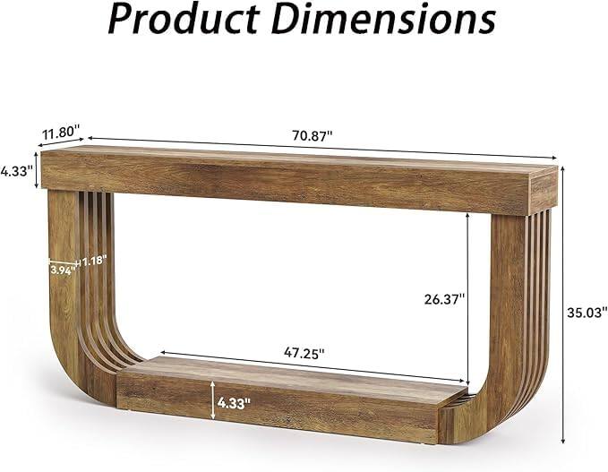 Product Dimensions
11.80"
70.87"
4.33"
H1.18" 3.94"
26.37"
35.03"
47.25"
4.33"