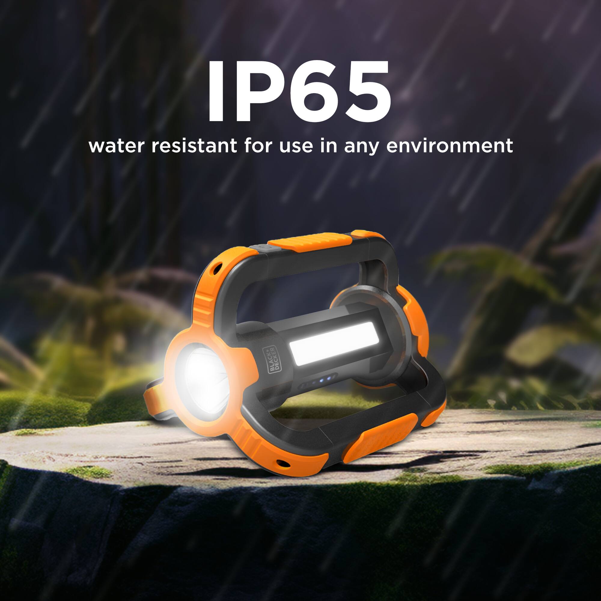 IP65 water resistant for use in any environment