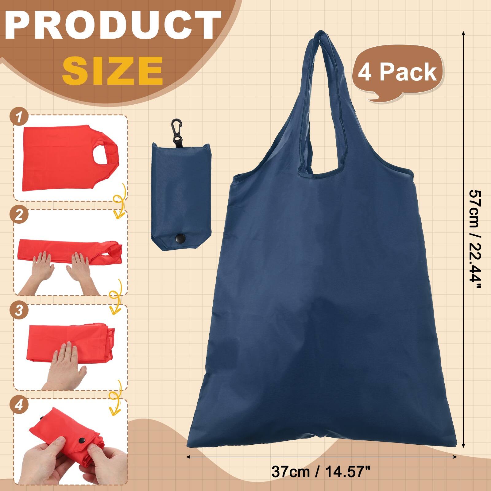 PRODUCT SIZE

4 Pack

1. 57cm / 57cm / 22.44"
2. 37cm / 14.57"