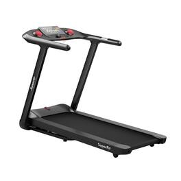 Kadyn - Electric Treadmill, Walking Jogging Machine,4.75HP Folding Treadmill with Preset Programs Touch Screen Control - Black
