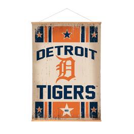 Evergreen Enterprises - Detroit Tigers 36" x 54" Large Canvas Wall Art Tapestry with Wood Frame - Multicolor