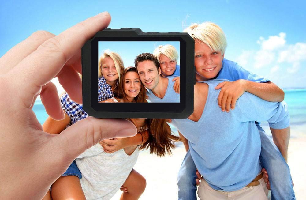 Alt View 2. Pyle - Pyle Expo HD Action Camera - 1080P, 20MP, WiFi, 2” Screen, Waterproof Case, USB, SD Card, Wireless Remote (PSCHD90BK).